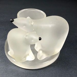 Partylite Polar Bears Tea Light Candle Holder